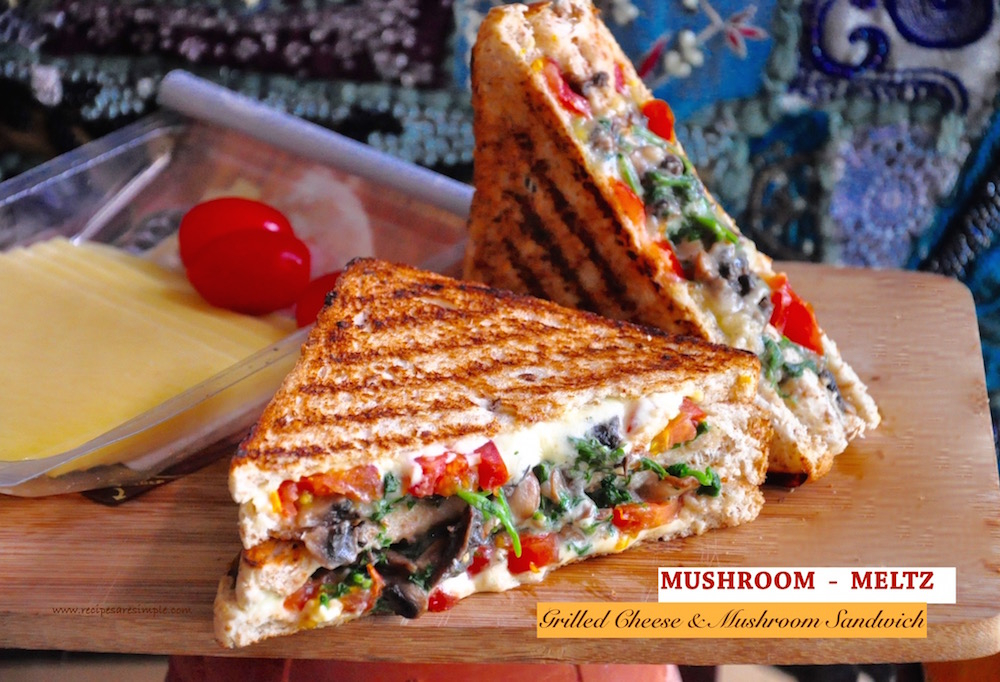 Mushroom Melts Sandwich Grilled Cheese Mushroom
