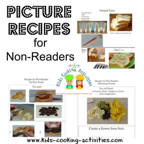 Non Reader Recipes Or Picture Recipes To Help Cook In The Kitchen 