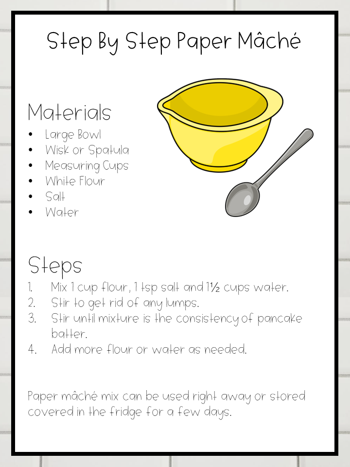 Paper Mache Art For Kindergarten Free Recipe Paper Mache Art Paper 
