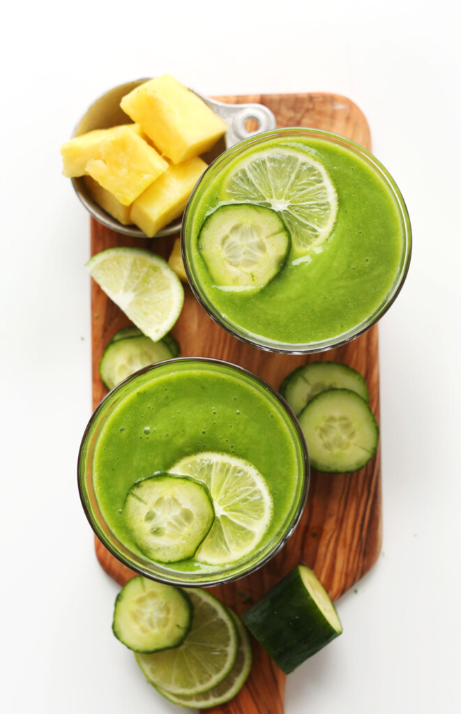 Pineapple Cucumber Smoothie Minimalist Baker Recipes
