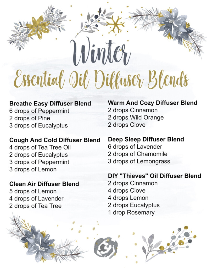 Printable Essential Oil Diffuser Recipes Printable Word Searches