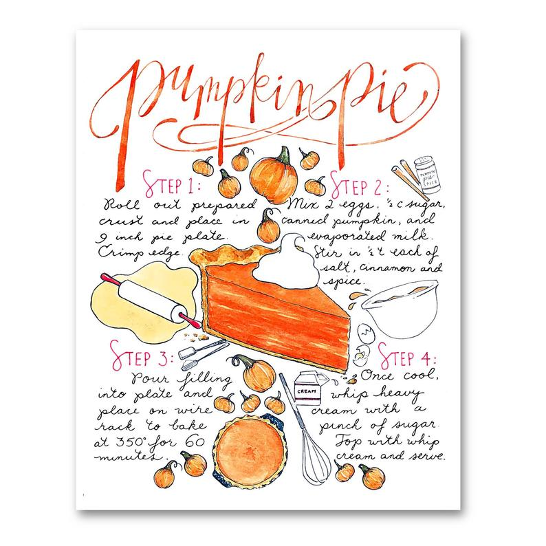 Printable Pumpkin Pie Recipe