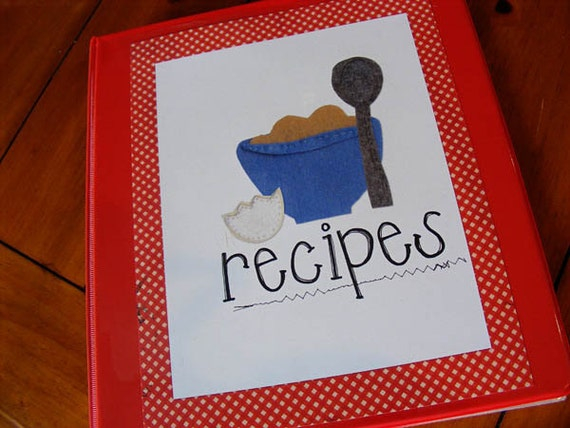 Printable Recipe Binder Categories