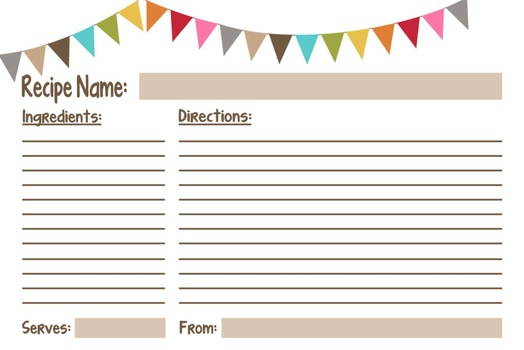 Recipe Cards free Printables GeminiRed Creations