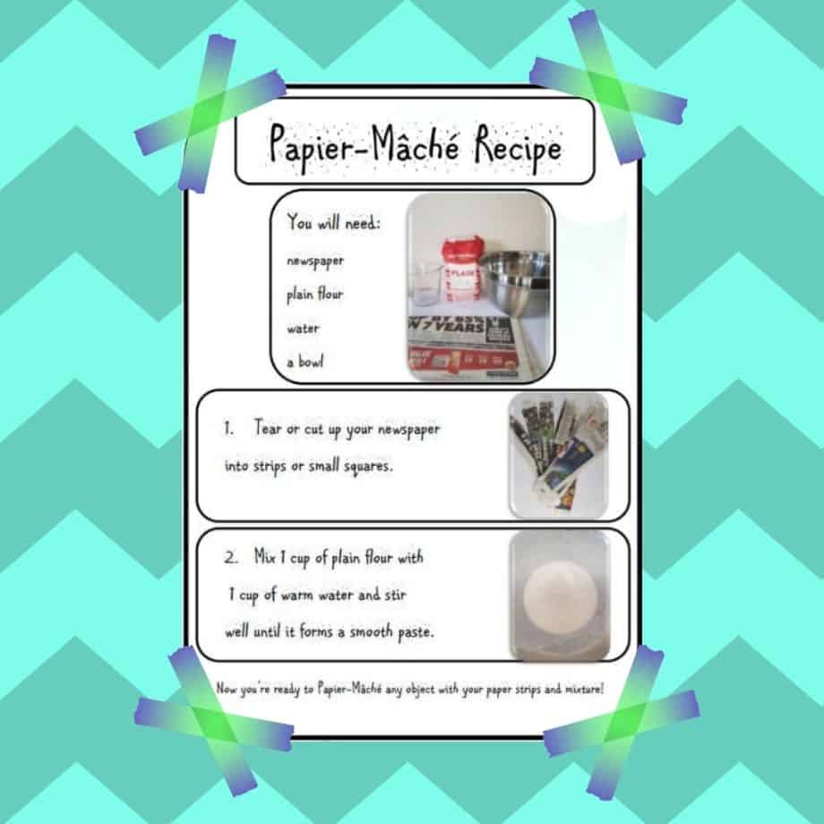 Recipe For Paper Mache For Kids Petal Resources
