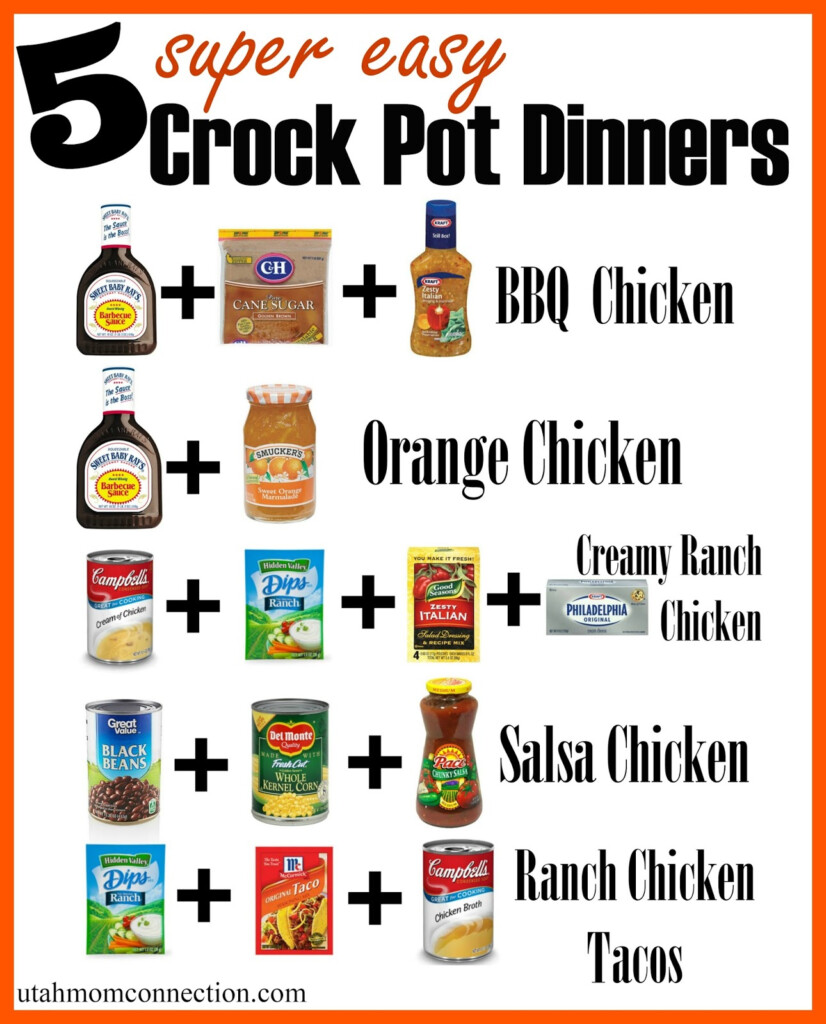 Recipes 5 Super Easy Crock Pot Dinners