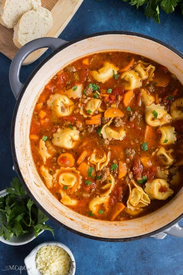 Sausage Tortellini Soup VIDEO The Recipe Rebel