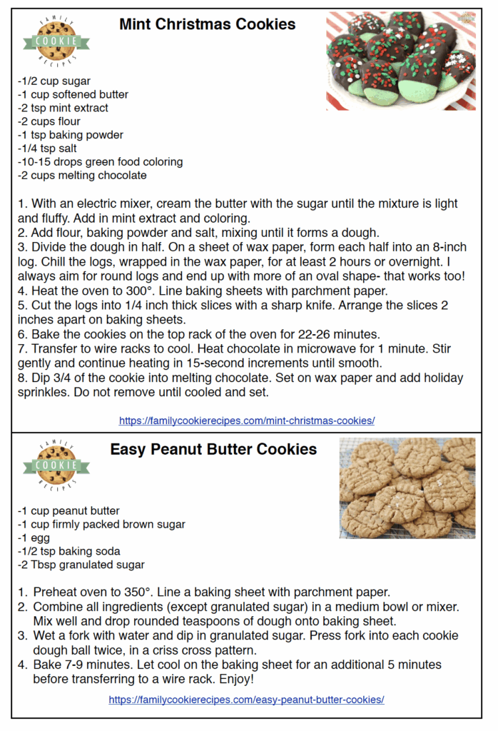Simple Way To Printable Easy Cookie Recipes