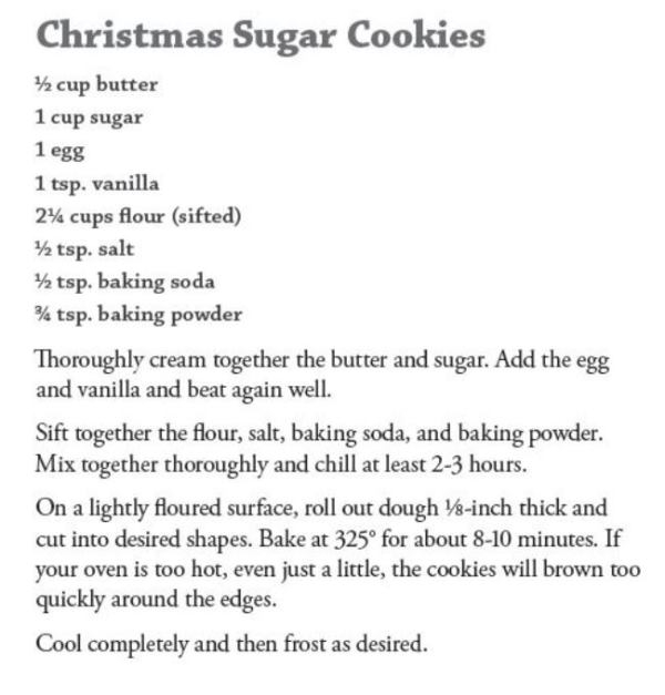 Simple Way To Sugar Cookie Recipe Printable