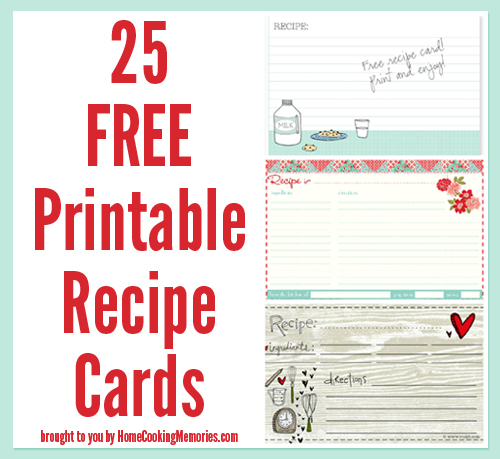 Steps To Make Recipe Cards Printable