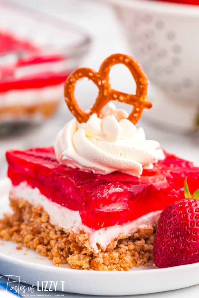Strawberry Pretzel Salad Recipe Tastes Of Lizzy T
