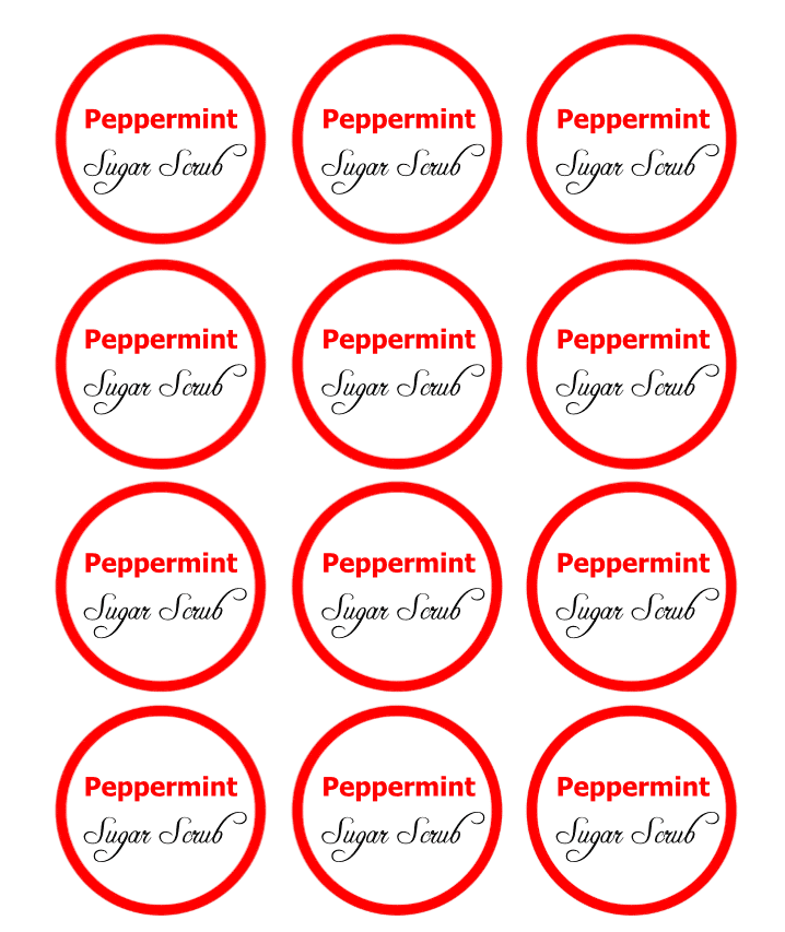 Template Free Printable Sugar Scrub Labels Printable Templates