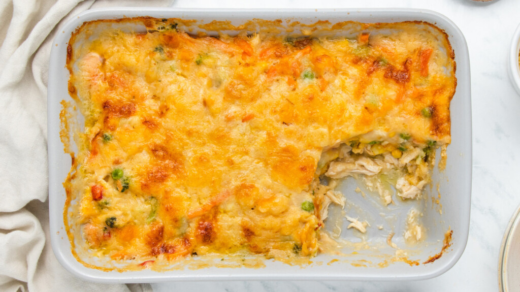 TikTok Inspired Cheesy Chicken Cobbler Recipe