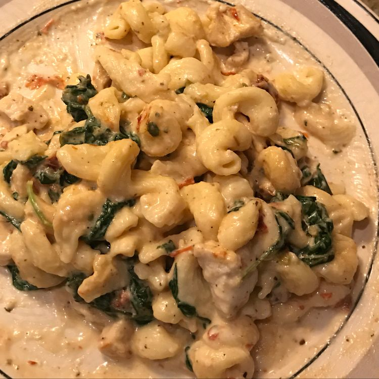 TUSCAN CHICKEN MAC AND CHEESE Kitch Me Now