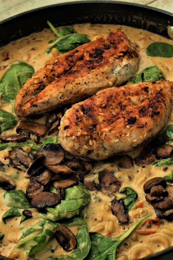 Tuscan Chicken Mac And Cheese With Mushrooms My Recipe Treasures