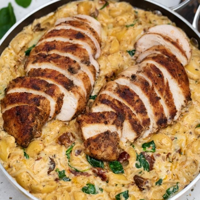 Tuscan Chicken Mac Cheese Recipe MenuPlans Making Menu Planning 
