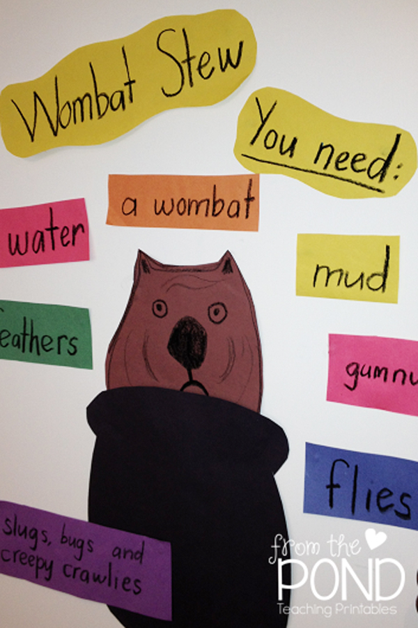 Wombat Stew Free Printables